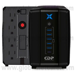 750VA CON 375WATTS DE CAPACIDAD UPS Y REGULADOR  CDP UPR758 100% Nuevo