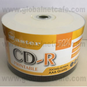 PAQUETE DE 10 CDS -R IMPRIMIBLES 700MB  80MIN 52X 