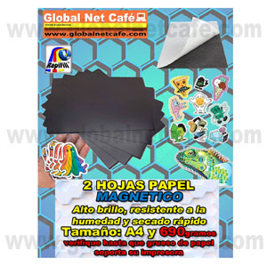 PAPEL FOTOGRAFICO MAGNETICO GLOSSY 690GMS A4 2HOJAS RAPIFILL 100% Nuevo