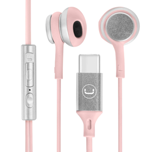 AUDIFONO IN-EAR UNNO TEKNO HS7005PK USB-C ULTRA ROSADO 100% Nuevo