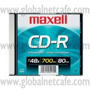 CD MAXELL 700MB  80MINS SLIM EN CAJA 