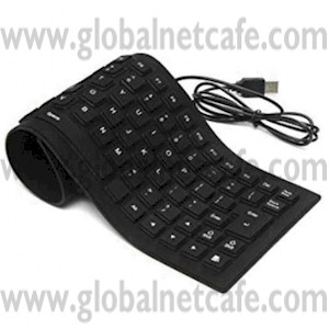 TECLADO USB FLEXIBLE NEGRO 100% Nuevo