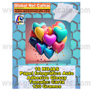 PAPEL FOTOGRAFICO CALCOMANIA GLOSSY 120GMS CARTA 10HOJAS RAPIFILL 100% Nuevo